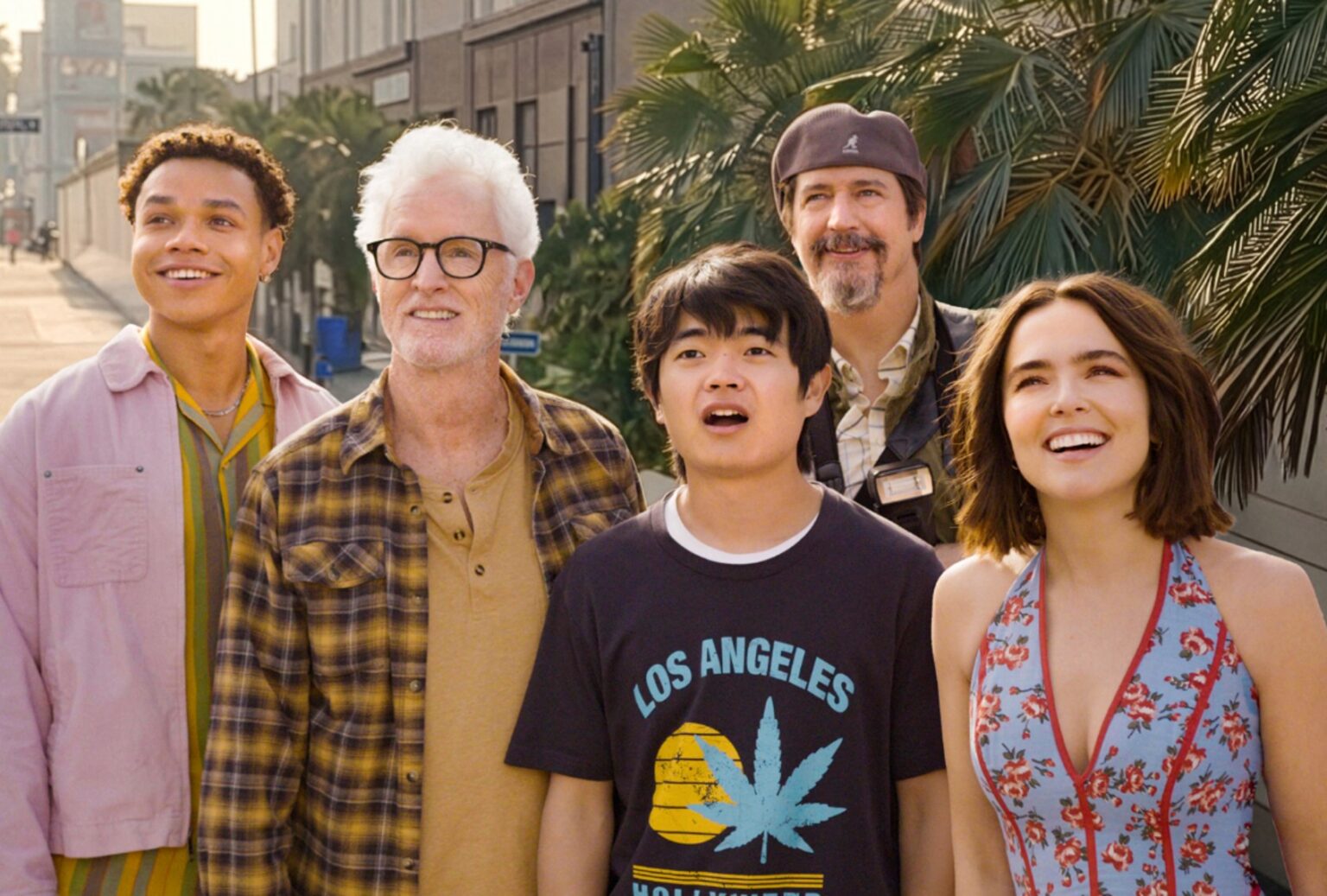 “Gail Daughtry and the Celebrity Sex Pass” is absurdism done right Miles Gutierrez-Riley as Otto, John Slattery as himself, Ben Wang as Caleb, Ken Marino as Vincent and Zoey Deutch as Gail Daughtry in "Gail Daughtry and the Celebrity Sex Pass" (Sony Pictures Classics)