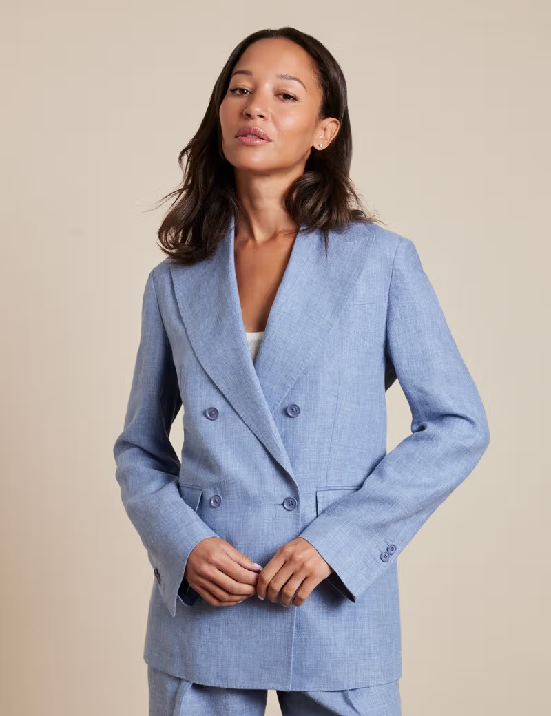 hawes &amp; curtis, Relaxed Twill Linen Blazer