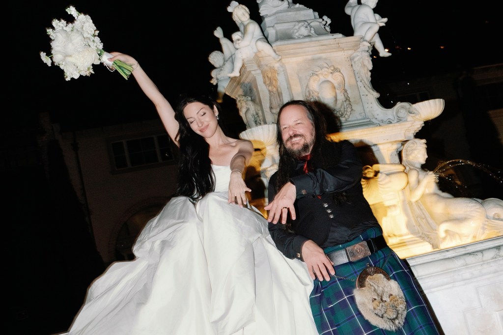 Korn's Jonathan Davis & Brittany Parisi Are Married: Wedding Photos