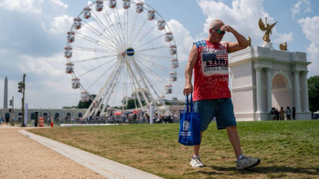 Trump's Great American State Fair shut down as 'at least 7 people' pass out in DC heat