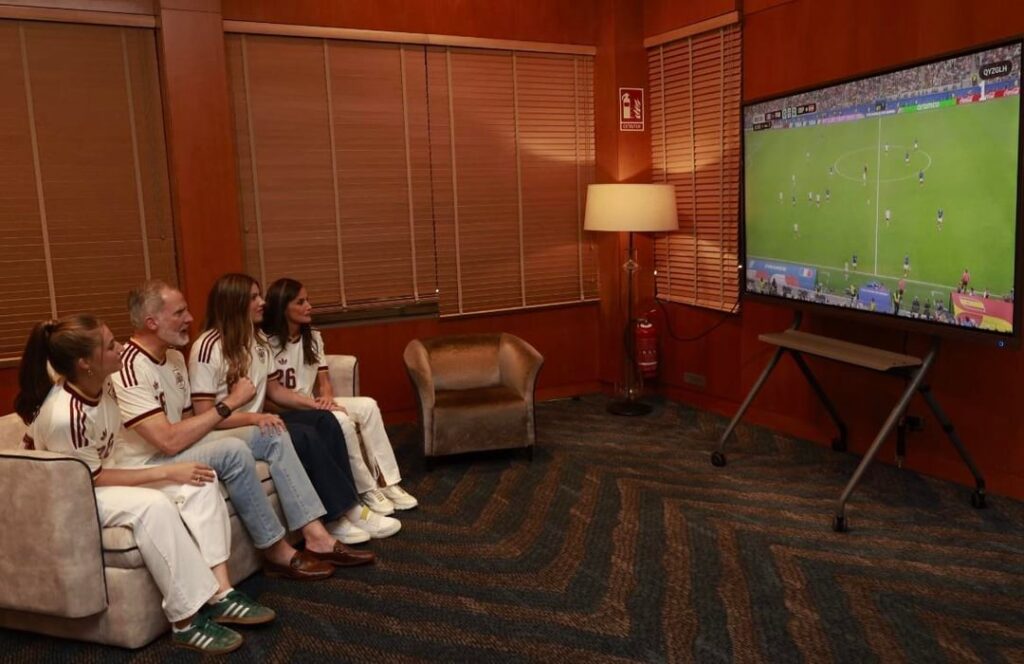 Spanish Royal Family watching the France vs Spain 2026 World Cup Game