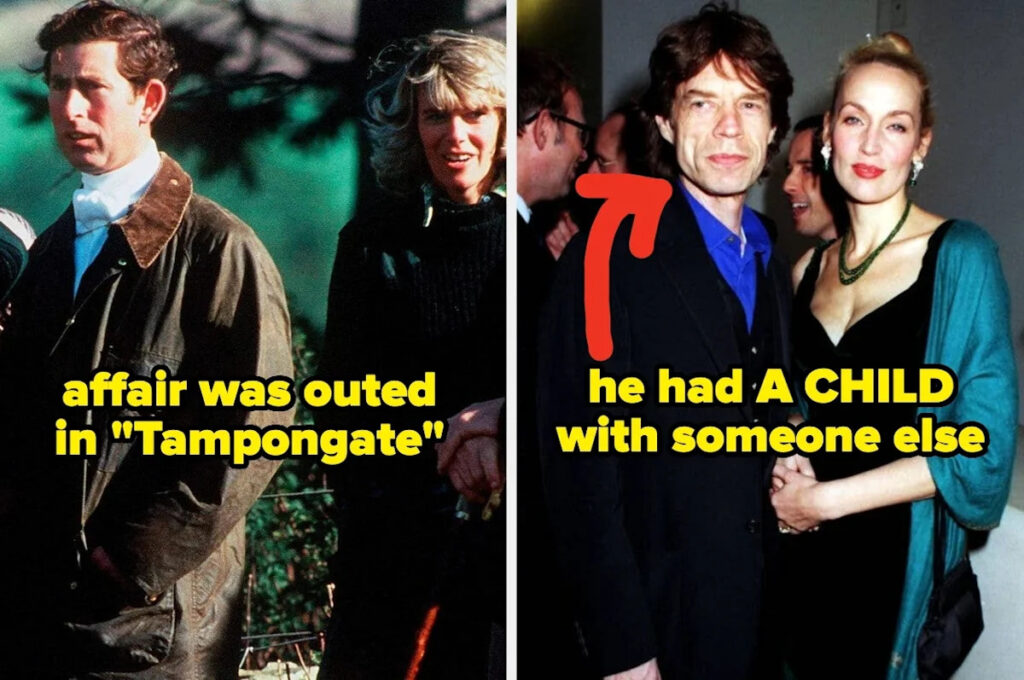 18 Wild Celebrity Cheating Scandals From The '70s, '80s, And '90s