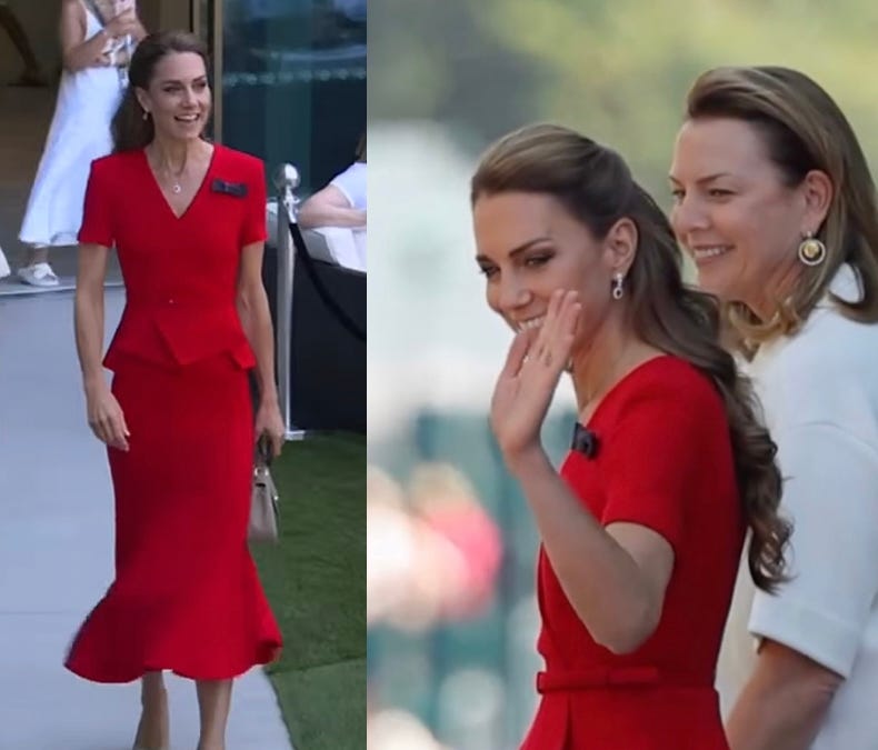 Catherine is red hot at Wimbledon