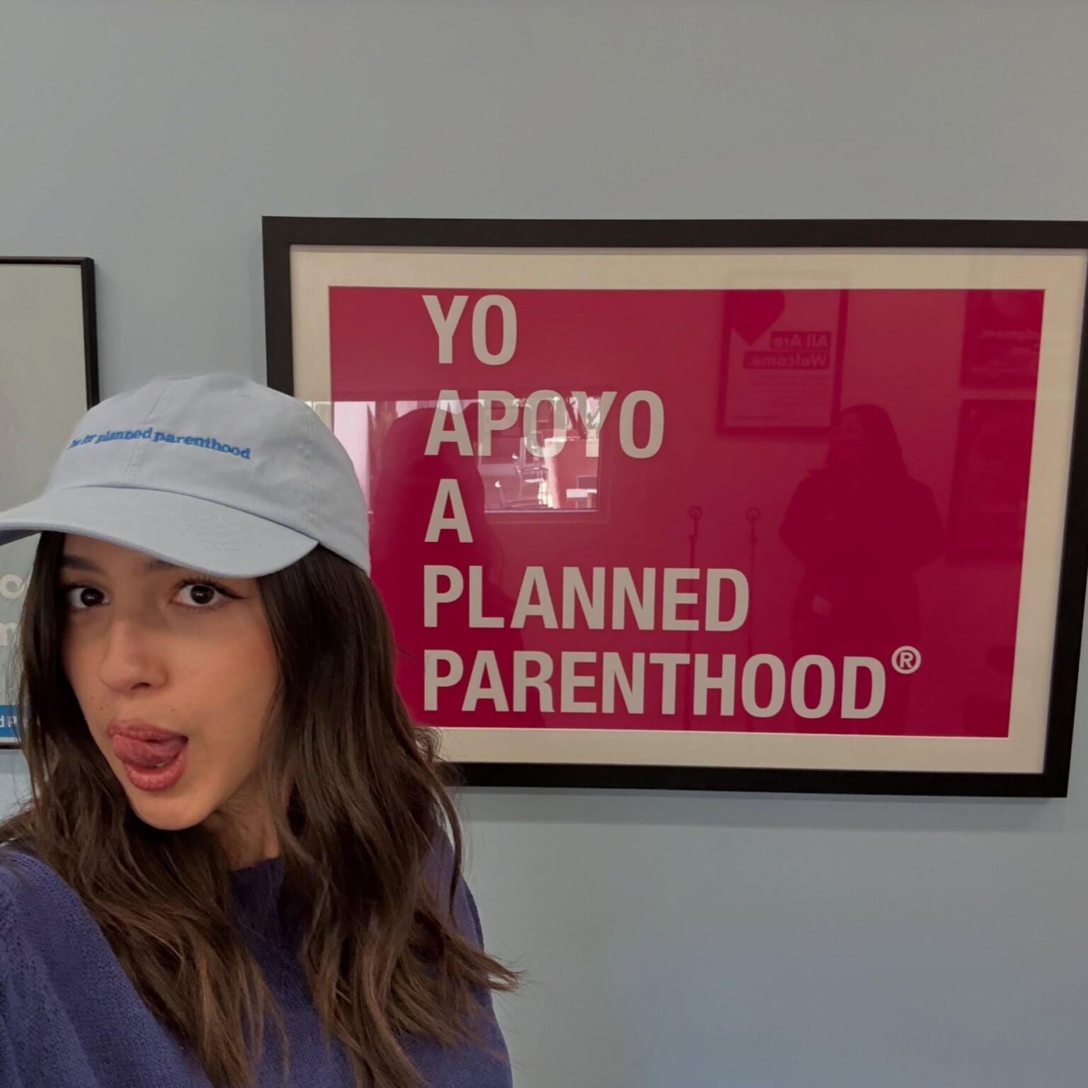 Olivia Rodrigo showing her support of Planned Parenthood on Instagram