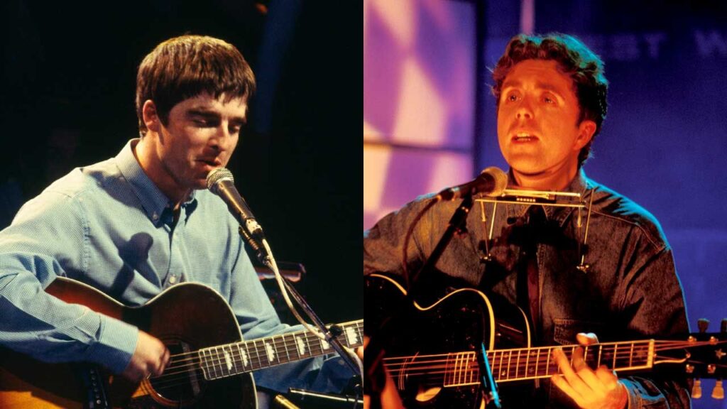 Ian McNabb tells a Noel Gallagher story Noel won’t like Noel Gallagher and Ian McNabb onstage (composite pic)