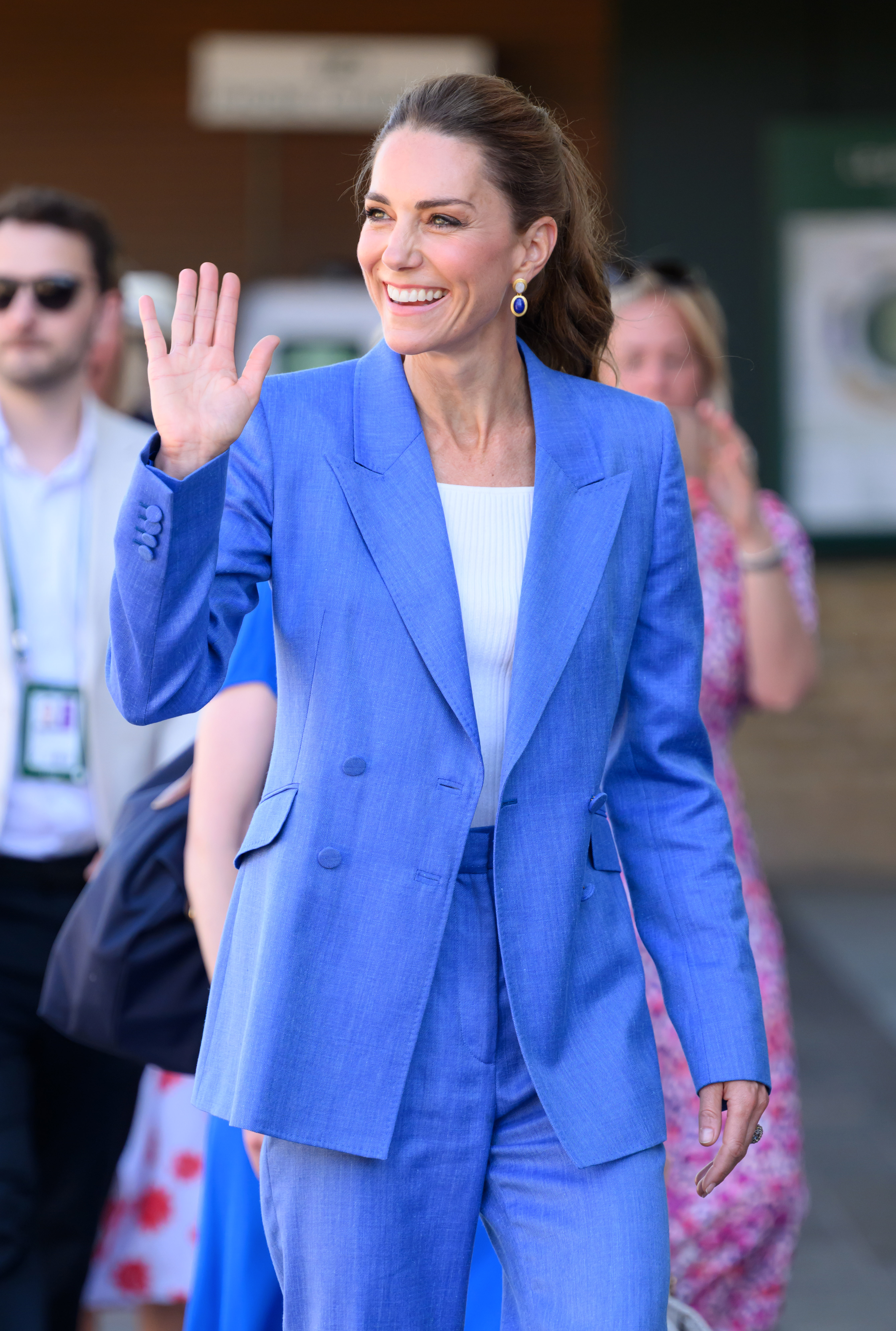 Kate Middleton attended Wimbledon 2026 in a blue suit set July 2