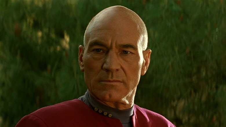 Captain Picard outdoors in Star Trek: Generations