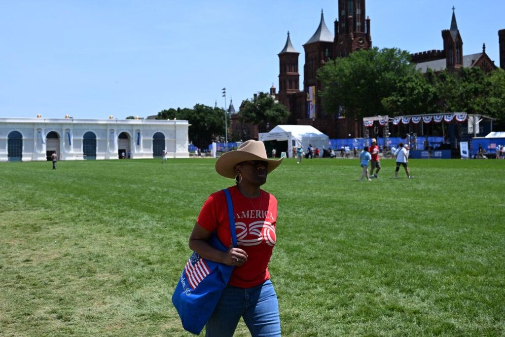 Trump’s Great American State Fair goes viral again as band outnumbers crowd | Donald Trump’s Great American State Fair in Washington is drawing criticism for seemingly low attendance, with one musical performance reportedly having more band members than audience members. Trump’s Great American State Fair goes viral again as band outnumbers crowd | Donald Trump’s Great American State Fair in Washington is drawing criticism for seemingly low attendance, with one musical performance reportedly having more band members than audience members.