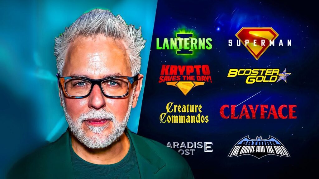 James Gunn Confirms the 8th Chapter In DCU’s Gods & Monsters Slate James Gunn, DCU Gods and Monsters slate logos