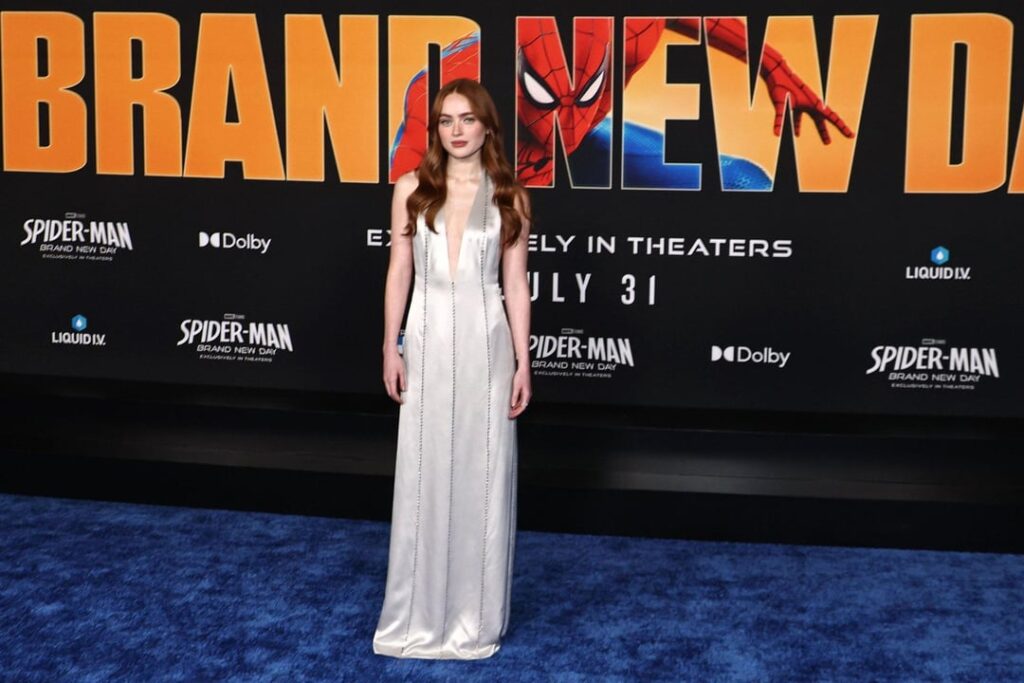 Sadie Sink at the premiere of "Spider-Man: Brand New Day" in Los Angeles (July 27, 2026)