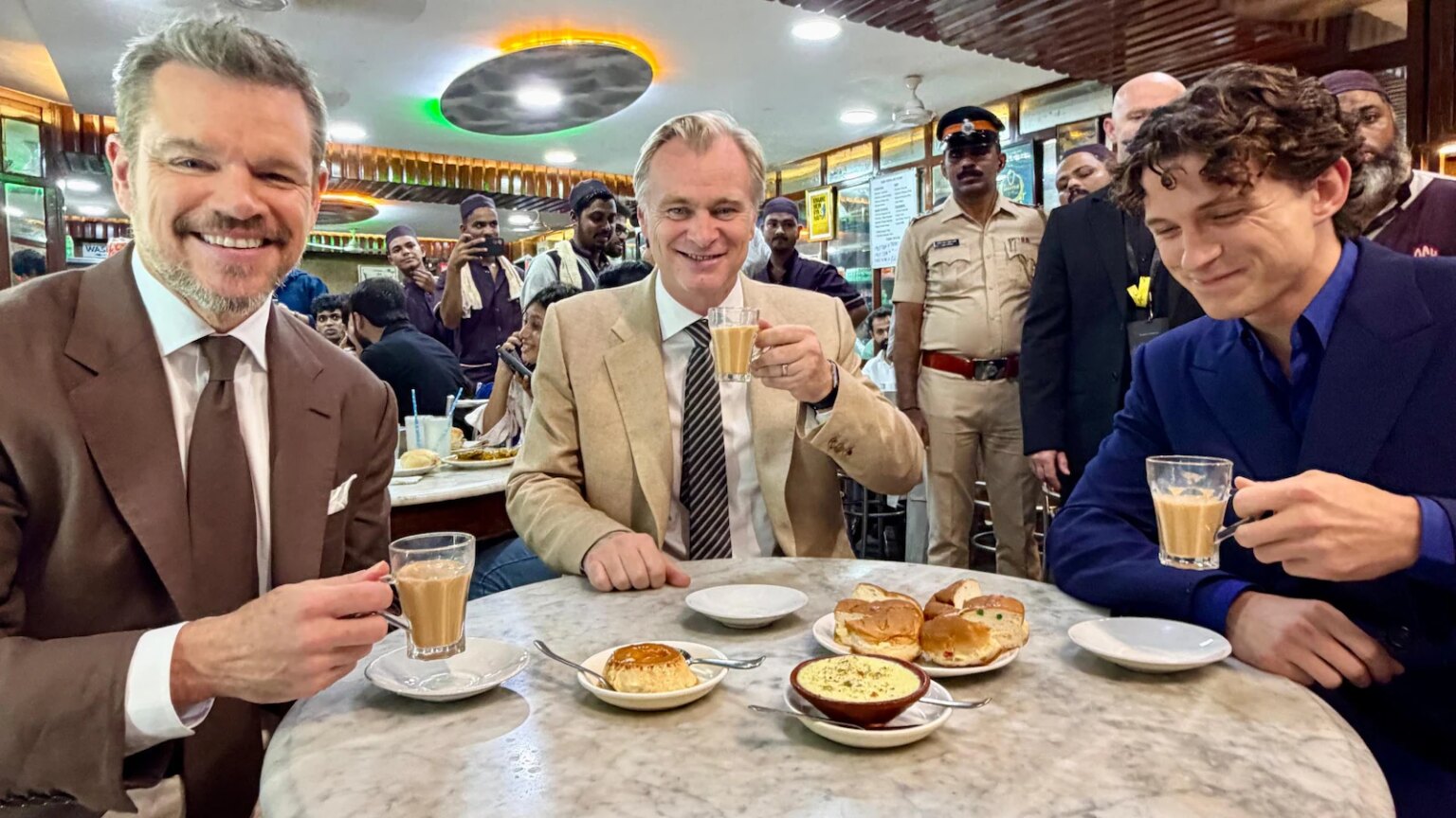 Christopher Nolan, Tom Holland And Matt Damon Had Chai, Bun Maska At Mumbais 108-Year-Old Cafe