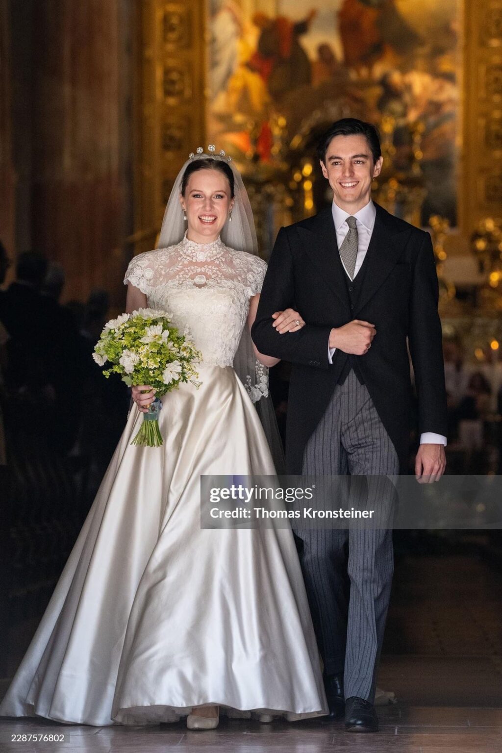 Royals Gather for the Wedding of Archduchess Isabel of Austria and Spanish Aristocrat Carlos de Palacio y Gaytán de Ayala