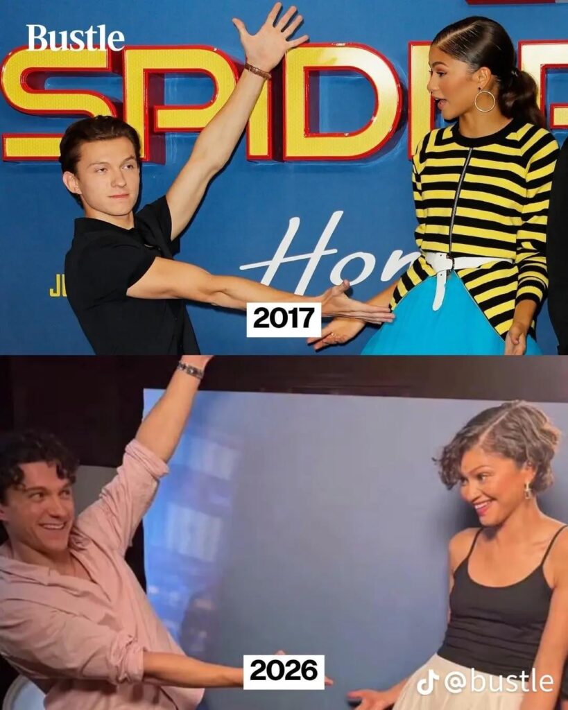 Tom Holland & Zendaya recreating their iconic photo