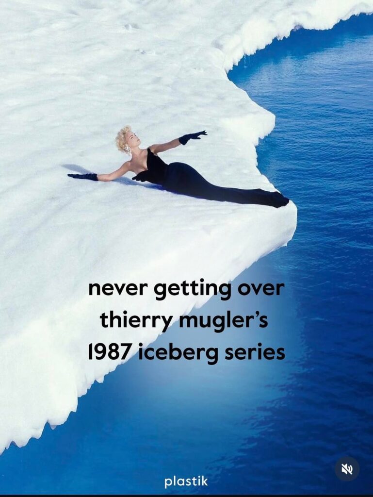 Never getting over Thierry Mugler’s 1987 iceberg series