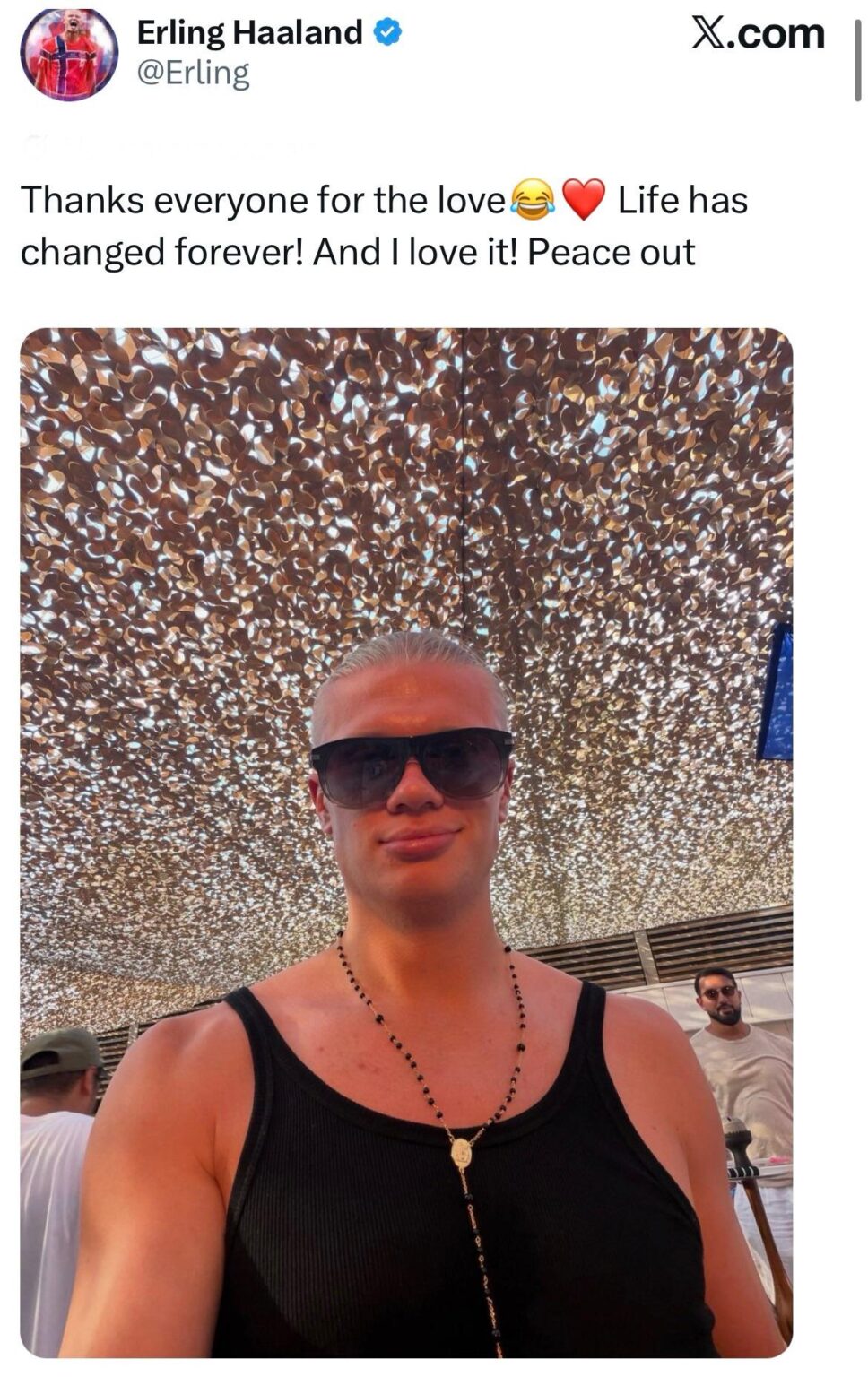 Erling Haaland celebrates his 26th birthday: ‘Thanks everyone for the love😂❤️ Life has changed forever! And I love it! Peace out’