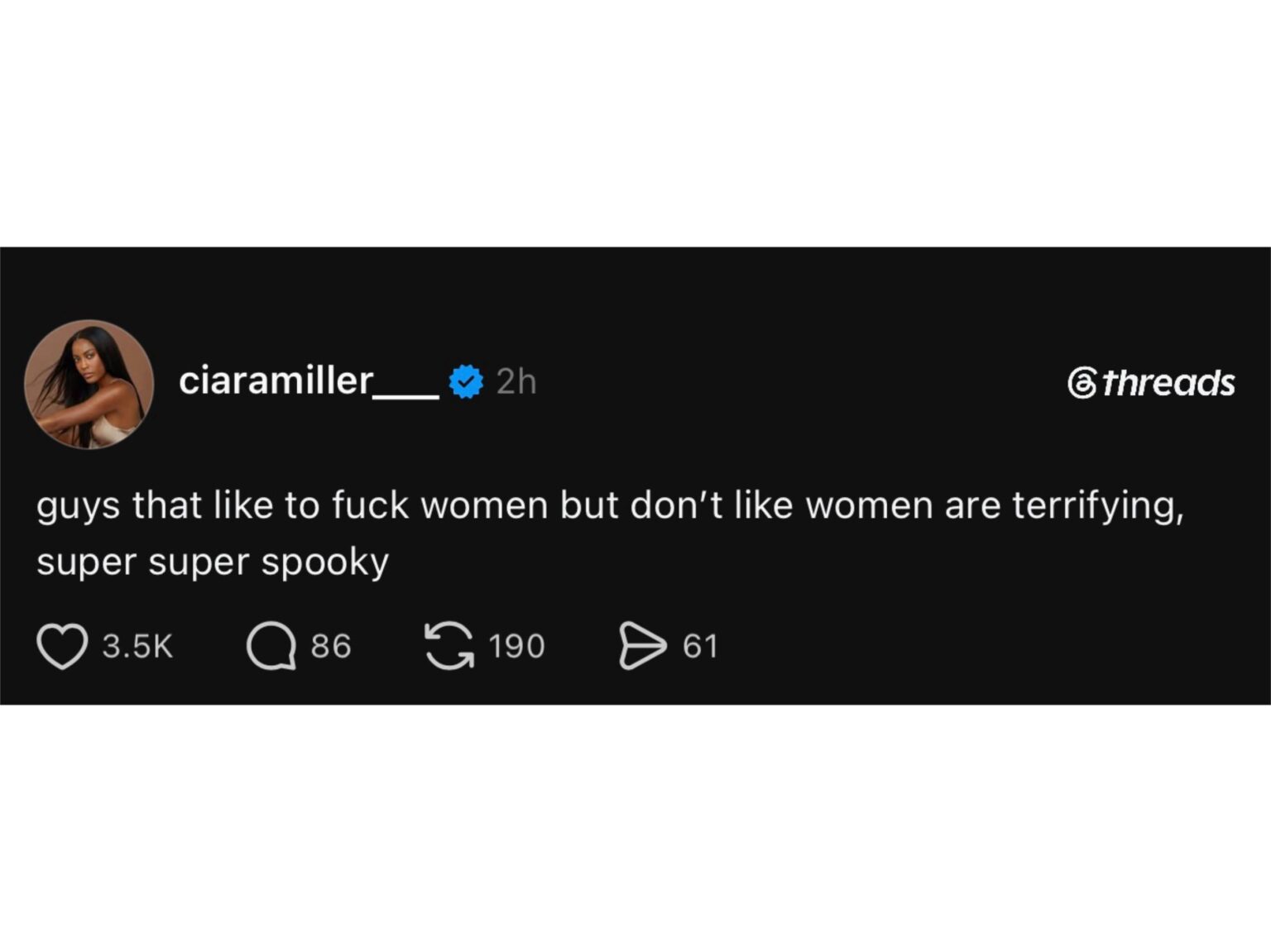 Summer House’s Ciara Miller: “guys that like to fuck women but don't like women are terrifying, super super spooky”