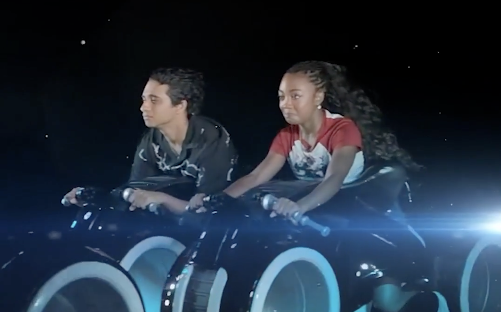 ‘Percy Jackson’ Stars Leah Sava Jeffries and Aryan Simhadri Try Not to React on TRON Lightcycle Run 'Percy Jackson' Stars Leah Sava Jeffries and Aryan Simhadri Try Not to React on TRON Lightcycle Run