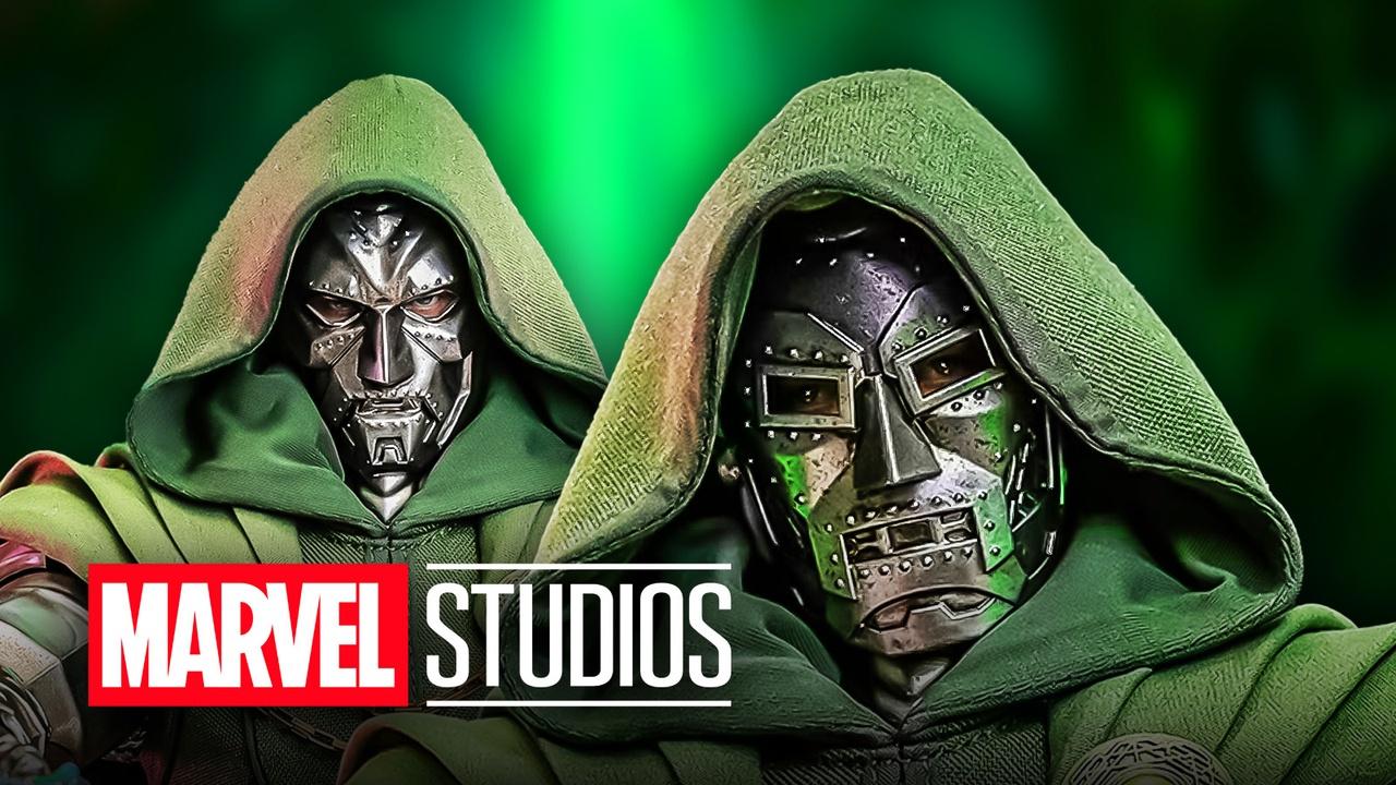 Doctor Doom and Marvel Studios logo.