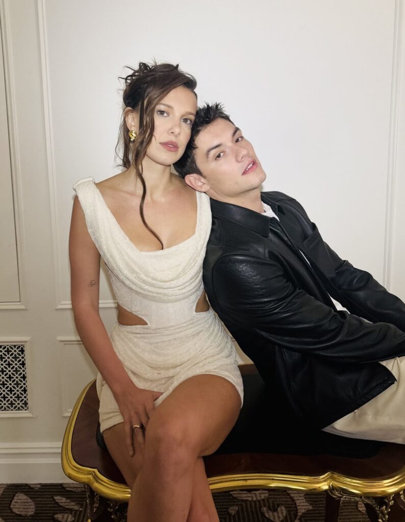 Millie Bobby Brown and Louis Partridge photographed by Myles Pettengill for Interview Magazine - July 2026