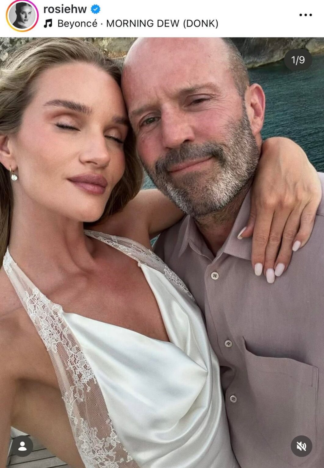 Rosie Huntington-Whiteley wishes Jason Statham (been together since 2010) a happy 59th birthday