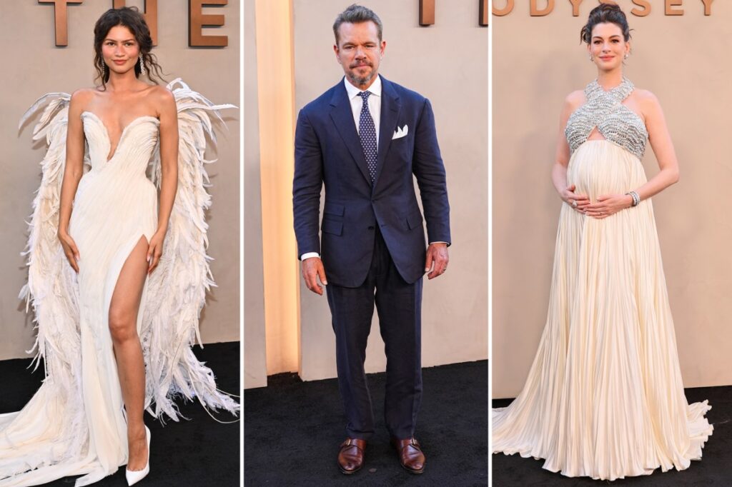 ‘The Odyssey’ NY premiere red carpet: Zendaya, Anne Hathaway, Matt Damon and more ‘The Odyssey’ NY premiere red carpet: Zendaya, Anne Hathaway, Matt Damon and more