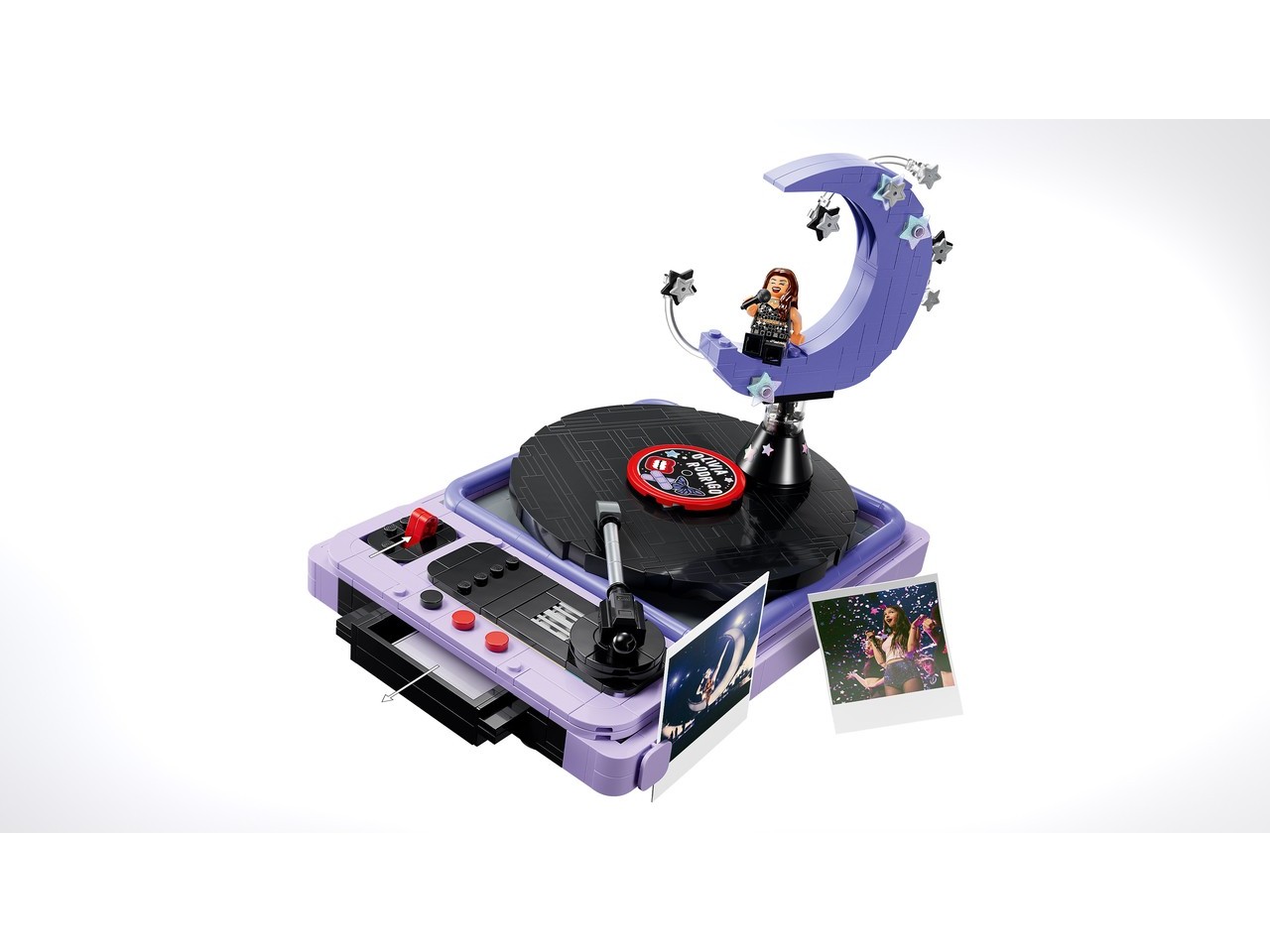 Official LEGO product image of Olivia Rodrigo's Concert Moon set inspired by the GUTS tour moon scene.