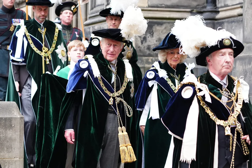 Royal family at Order of the Thistle 