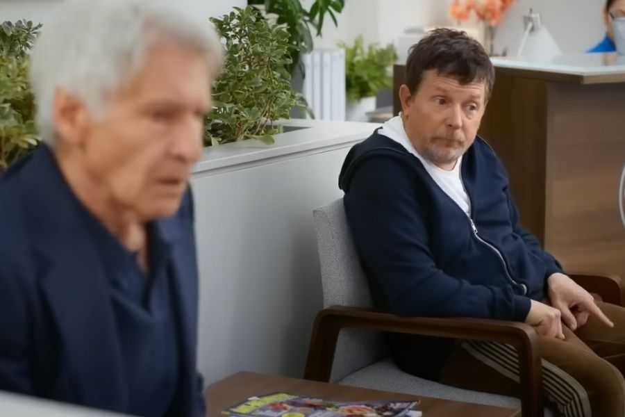 Michael J. Fox saw Harrison Ford’s Parkinson’s acting on ‘Shrinking,’ and immediately reached out Shrinking Season 3, Harrison Ford, Michael J Fox, Michael J Fox Shrinking, Apple TV, Parkinson's, pop culture, Jason Segel