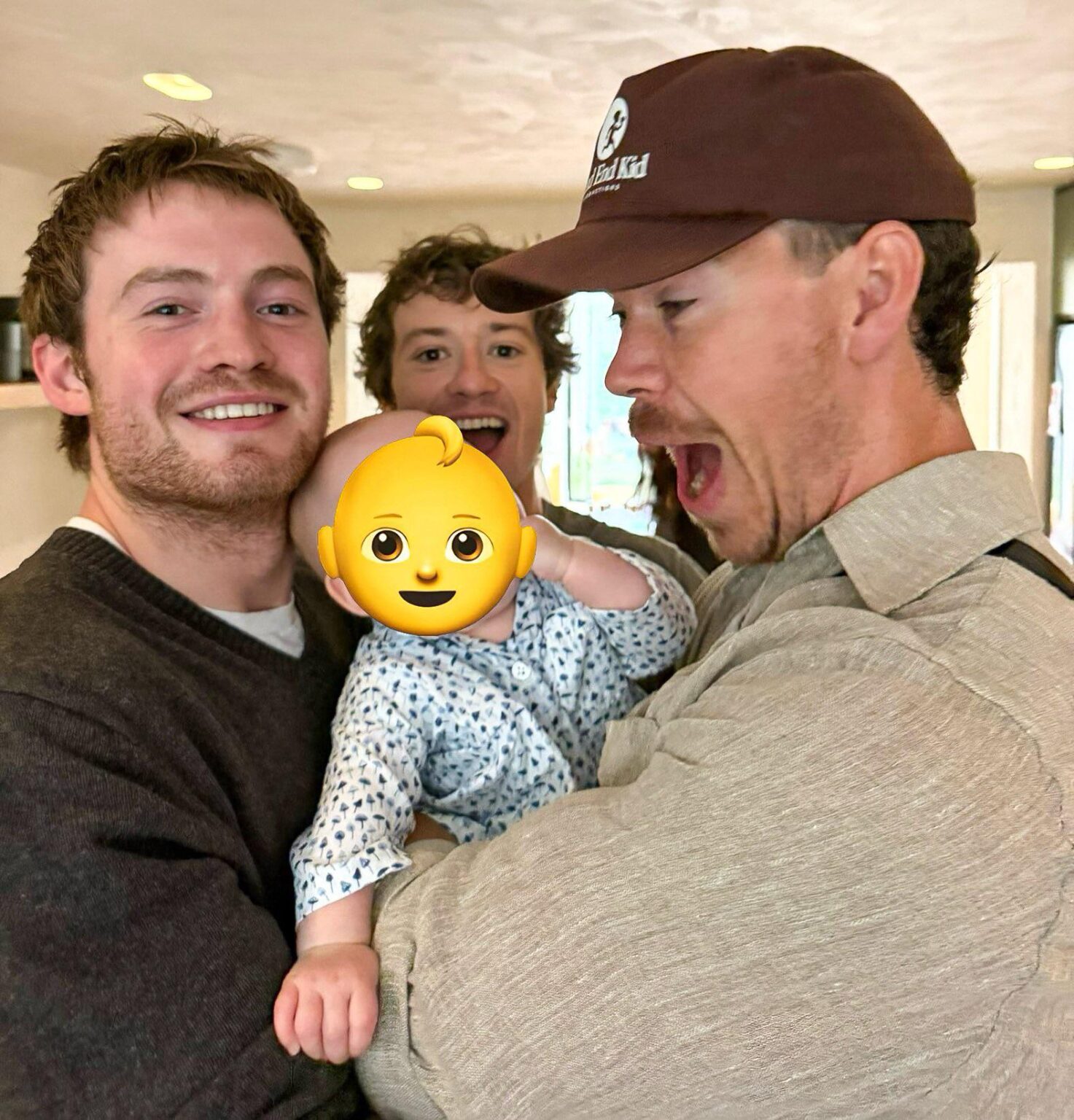 ‘Warfare’ costars Kit Connor, Joseph Quinn and Will Poulter with Charles Melton’s baby