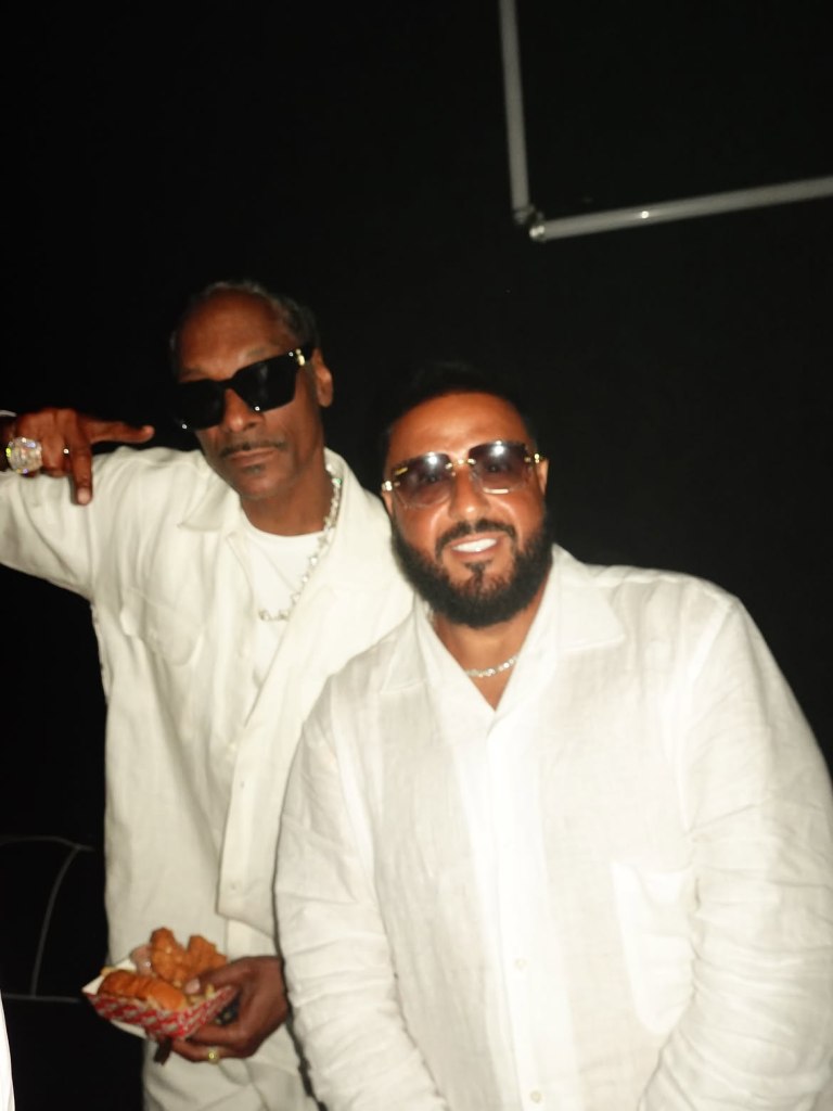 Snoop Dogg and DJ Khaled attend Michael Rubin's white party in Bridgehampton