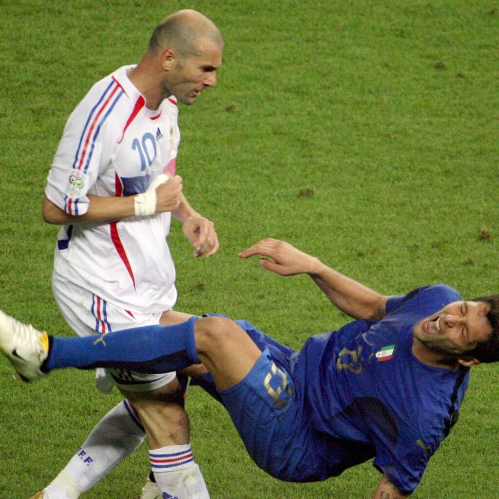 20 years ago today, Zinedine Zidane was sent off for headbutting Marco Materazzi during the 2006 World Cup final