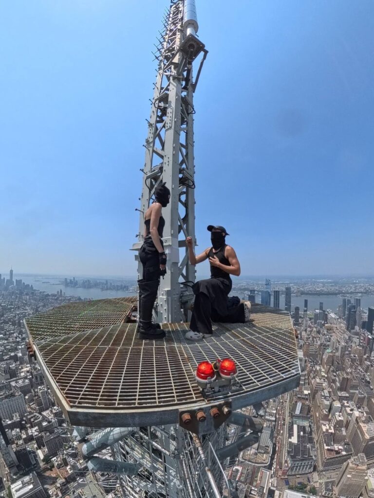 Netflix’s Skywalkers couple Angela Nikolau and Ivan Beerkus arrested after Empire State Building proposal stunt Netflix’s Skywalkers couple Angela Nikolau and Ivan Beerkus arrested after Empire State Building proposal stunt