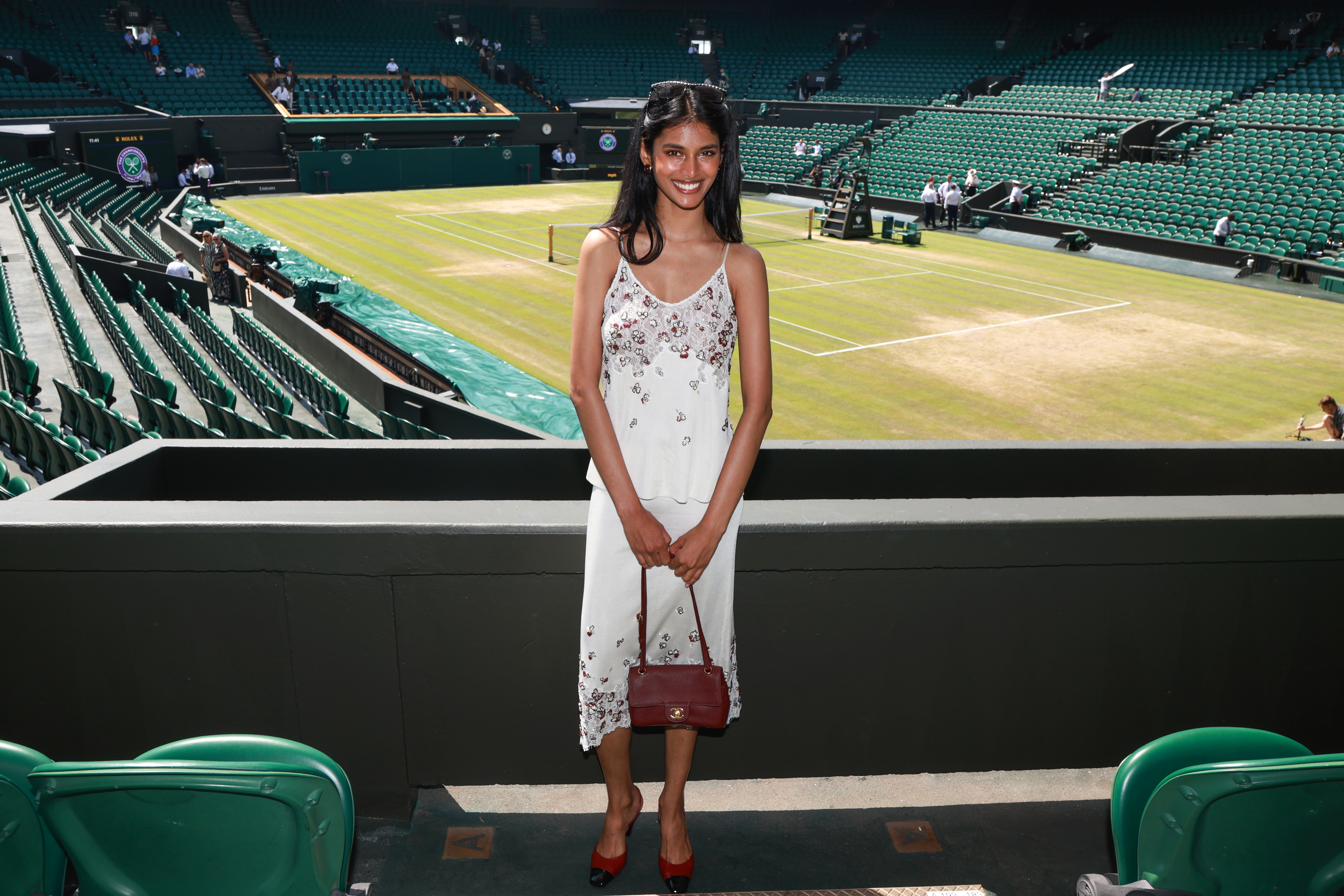 bhavitha mandava attended Wimbledon 2026 in Chanel