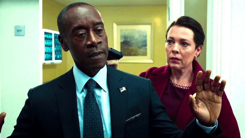 Rhodey and Sonya Falsworth in Secret Invasion.