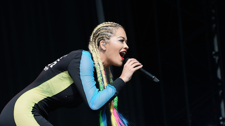 Rita Ora performing in Scotland