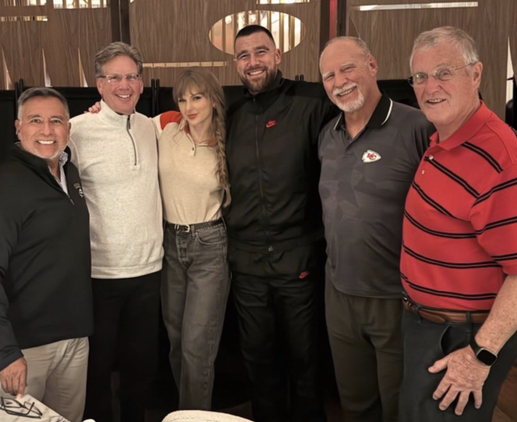 Scott Swift, Taylor Swift and Travis Kelce