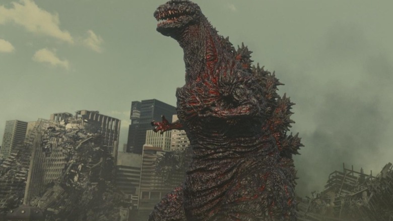 Godzilla attacking Tokyo in Shin Godzilla