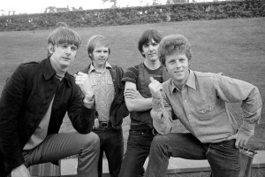 The new-look Byrds return to Britain after 3 years. l to r- Roger McGuinn, Kevin Kelley, Gram Parsons and Chris HillmanMay 1968. (Photo by Bower/Daily Mirror/Mirrorpix via Getty Images)
