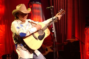Dwight Yoakam performs at the Concert for Artists' Rights at the Universal Amphitheatre in Universal City, California, February 26. (Photo by Annamaria DiSanto/WireImage)