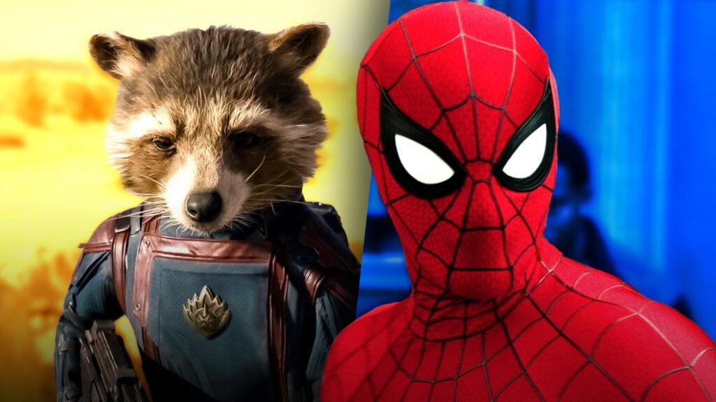Rocket Raccoon Will Officially Have An Important Off-Screen Role In Spider-Man: Brand New Day Rocket Raccoon, Spider-Man.