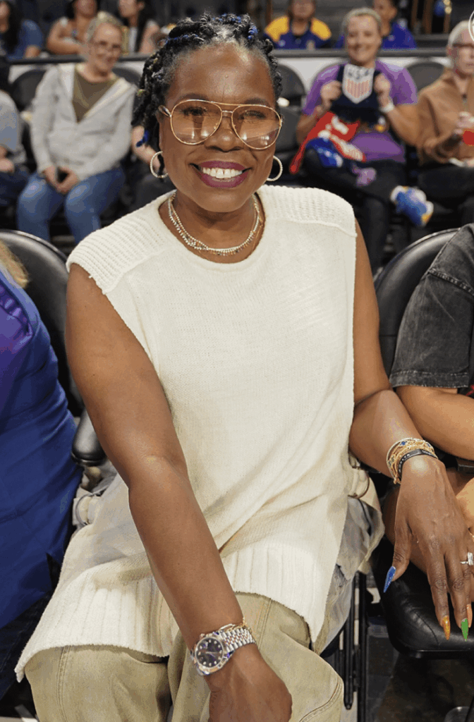 Comedienne Leslie Jones makes an appearance at the Los Angeles Sparks game on Monday, July 7th, 2026