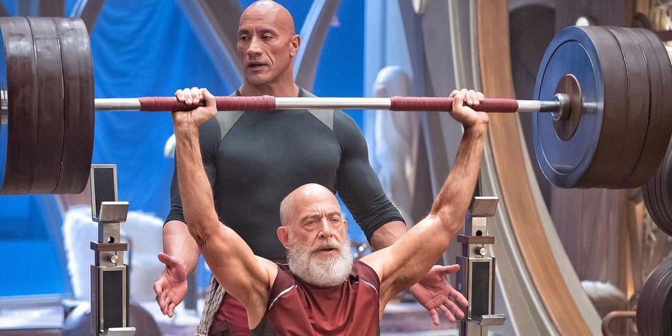 jk simmons santa the rock