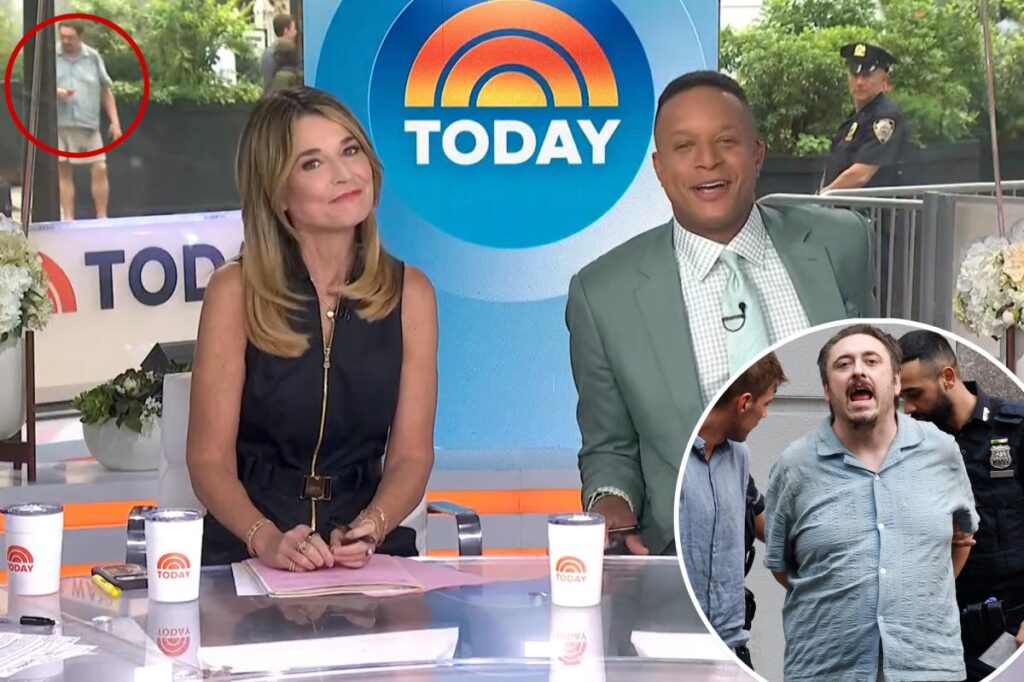 ‘Today’ show intruder spotted on live TV before storming studio 'Today' show intruder spotted on live TV before storming studio