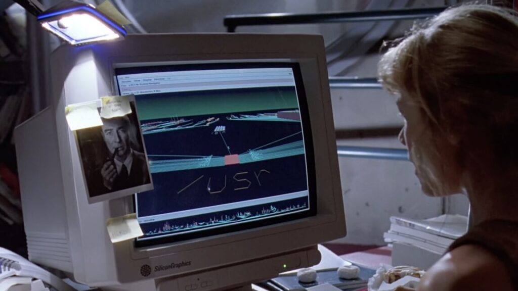 Engineer identifies and explains every ’90s computer seen in Jurassic Park A still from Jurassic Park, showing a young woman sitting at an SGI workstation