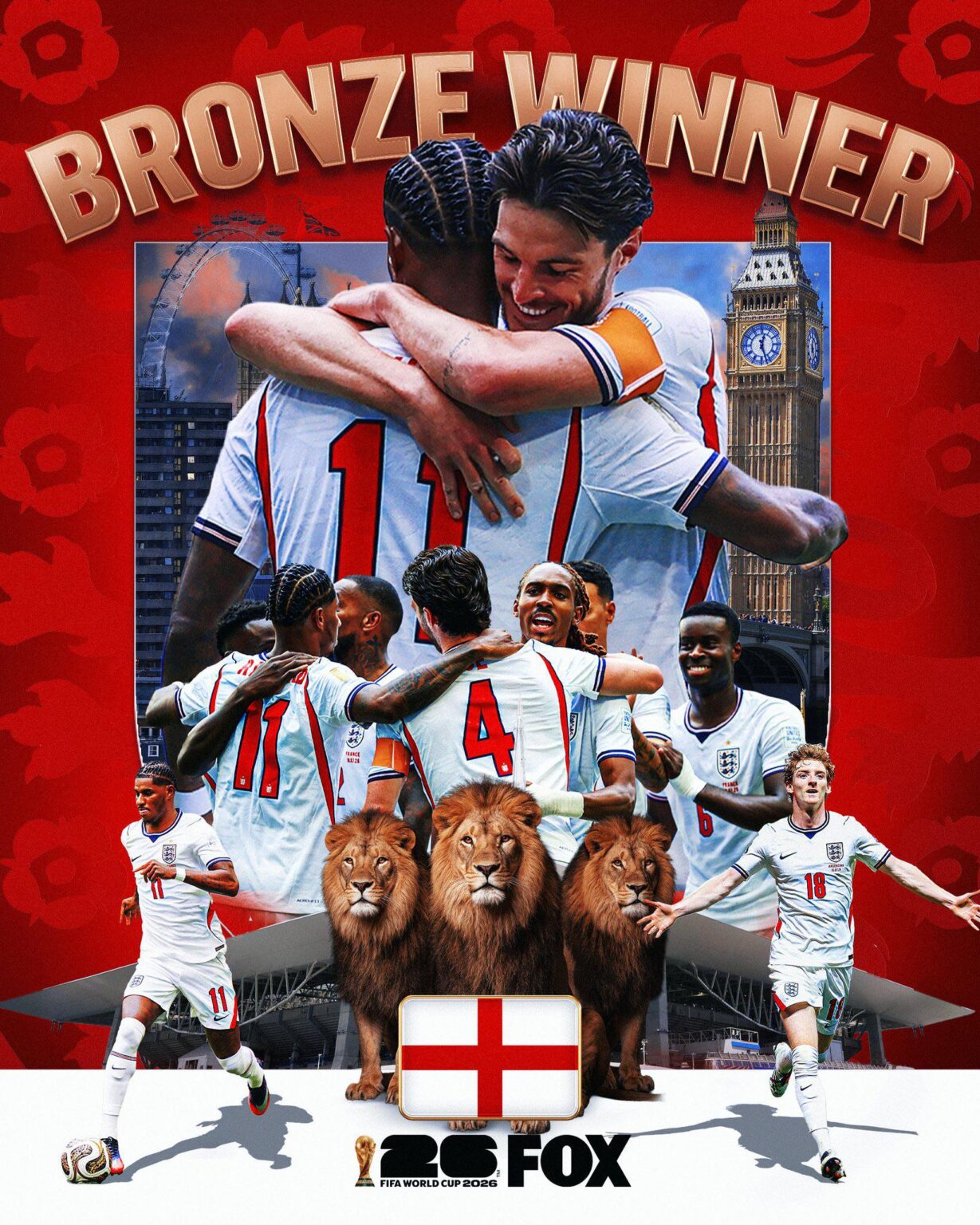 England defeats France (6-4) to win third place at the 2026 World Cup