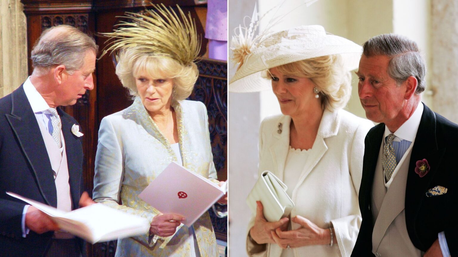 Queen Camilla “Felt Broken” at Her Wedding to King Charles Queen Camilla wears off-white and pale green on her wedding day, including a white hat, to marry King Charles in 2005
