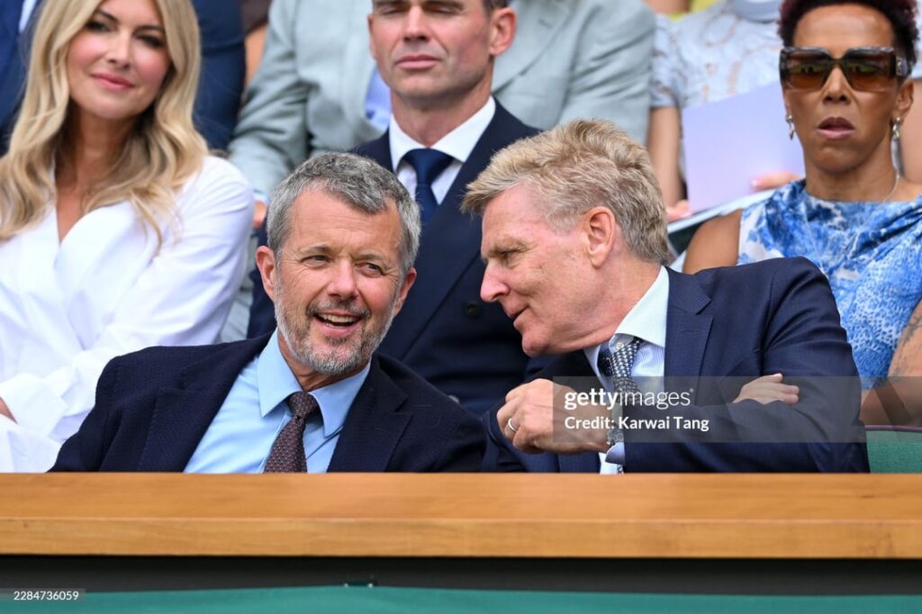 King Frederik at Wimbledon today