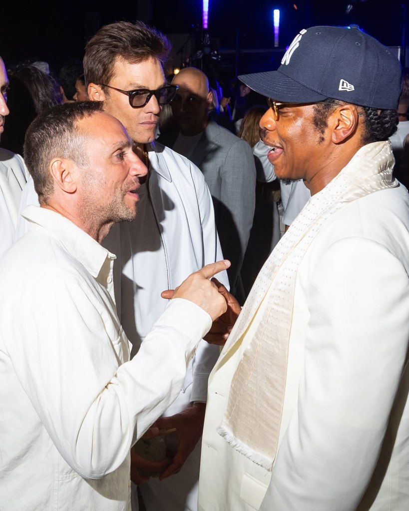 Michael Rubin, Tom Brady, and Jay-Z attend Michael Rubin's white party in Bridgehampton