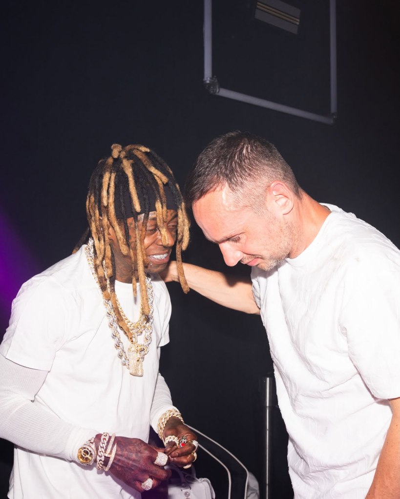 Lil Wayne and Michael Rubin attend Michael Rubin's white party in Bridgehampton