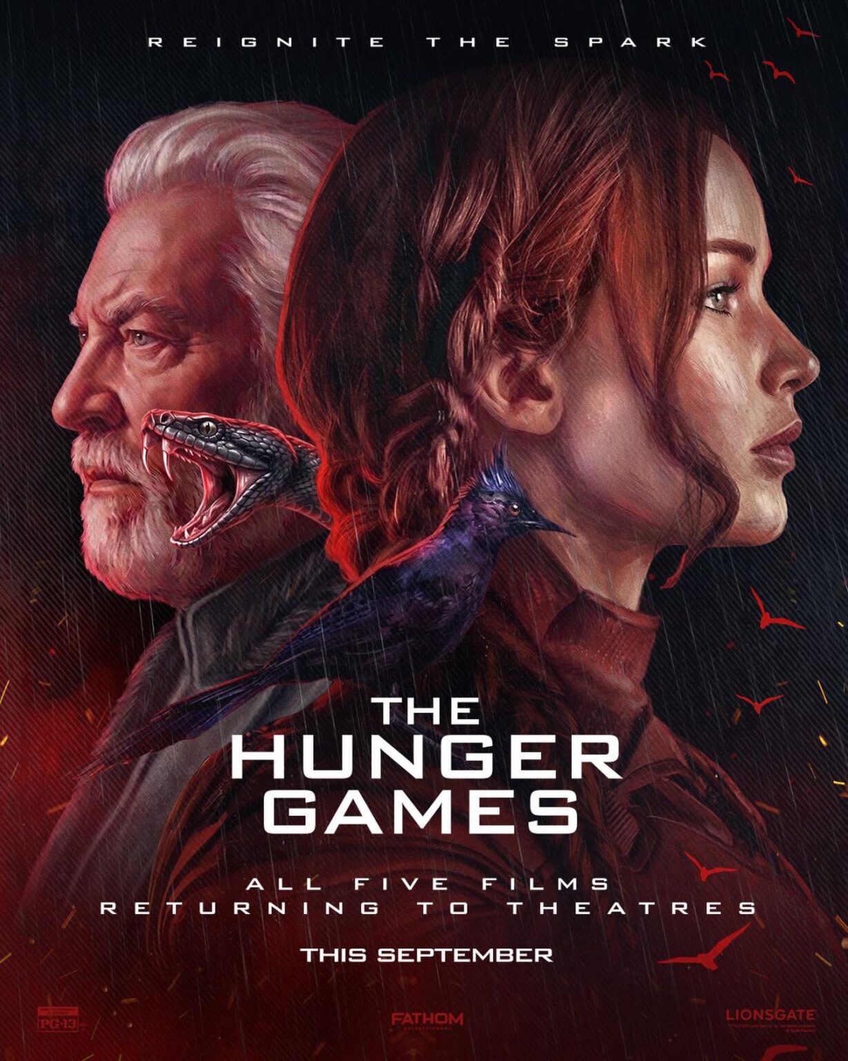 Lionsgate & Fathom Entertainment are bringing all 5 films of The Hunger Games franchise back to theatres this September